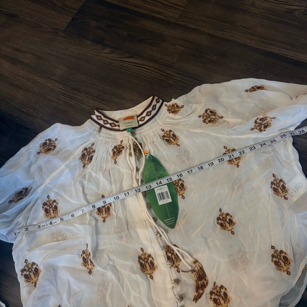 NWT Farm Rio Tapestry Embroidered Top - Picture 6 of 8